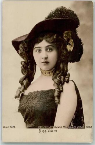 1903 Elisa Vinent Hutmode Frauenschönheit