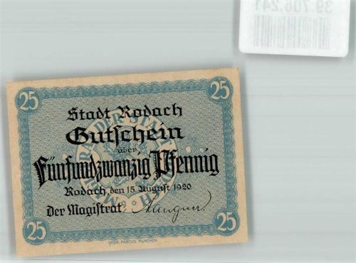 Rodach 1920 25 Pfennig