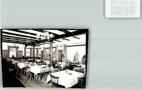 Oberstaufen Gasthaus Falken Gastraum Ort handschriftlich Foto Original aus Archiv eines Ansichtskartenverlags
