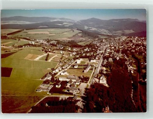 Winterberg Fliegeraufnahme Ort handschriftlich Foto Original aus Archiv eines Ansichtskartenverlags