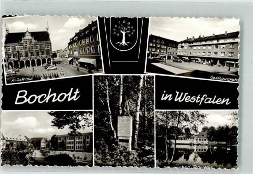 Bocholt Rathaus Gasthausplatz Denkmal Schwimmbad