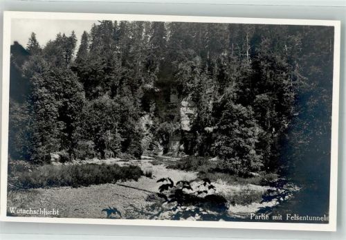 Münchingen Felsentunnel in der Wutachschlucht Verlag Fr. Laufer