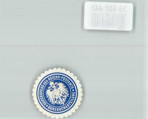 Kursbureau des Reichs-Postamts Kursbuchabteilung