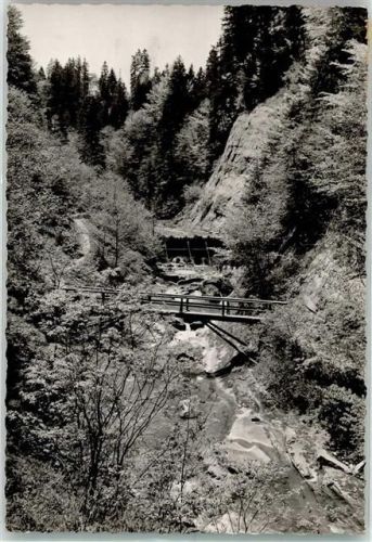 88239 W7988 Weiler im Allgäu FOTO KEINE AK Hausbachklamm Brücke Ort handschriftlich Foto Original aus Archiv eines Ansichtskartenverlags