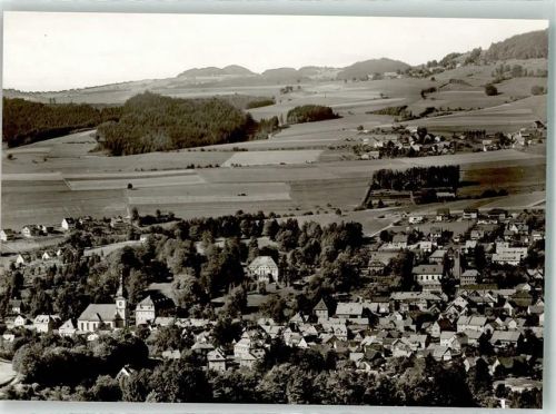 Gersfeld Blick auf die Stadt Kirche