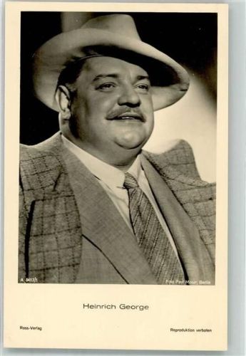 Heinrich George Filmverlag Ross A3417/1 Foto Paul Moser