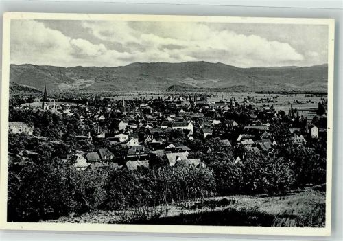 Emmendingen Blick auf den Schwarzwald Kirche Fabrik