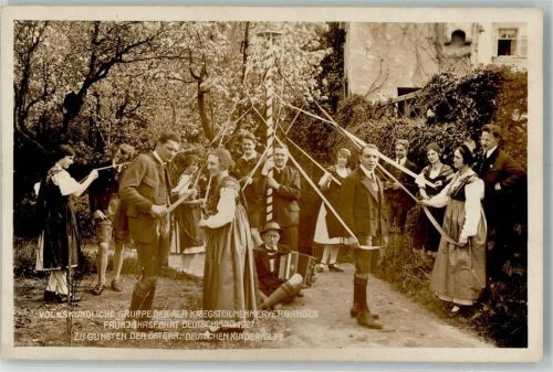 Tracht Akordeon Volkskundliche Gruppe d. Alp. Kriegsteilnehmerverbandes z. Gunsten d. Österr.-Deutschen Kinderhilfe