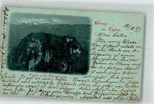 Kurort Oybin 1899 Blick vom Pferdeberge