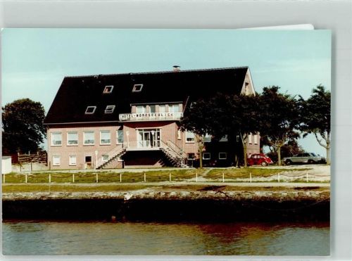 Tossens Foto Original aus Archiv eines Ansichtskartenverlags Hotel Nordseeblick VW Käfer Mercedes Ort handschriftlich