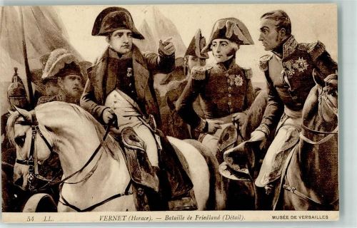 1910 sign. Vernet Bataille de Friedland LL Nr.54 Uniform Orden