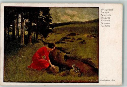1921 sign. Maßmann Frau Zwiesprache B.K.W.I Nr.1816