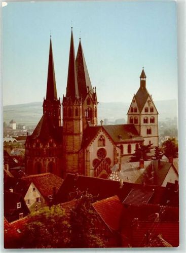 Gelnhausen Marien- Kirche Ort handschrfitlich Foto Original aus Archiv eines Ansichtskartenverlags