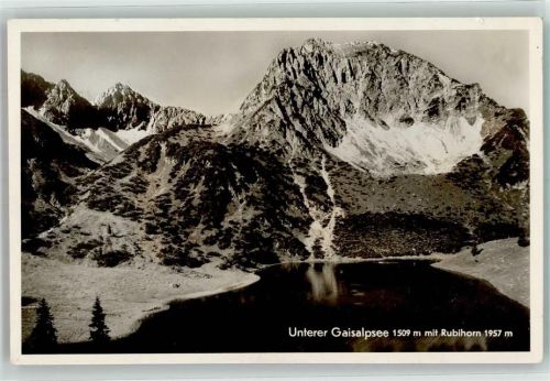 Fischen 1938 Gaisalpsee Ort lt. Stempel