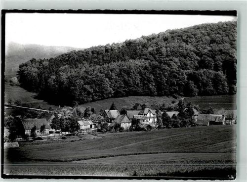 Völkerhausen Ort handschriftlich Foto Original aus Archiv eines Ansichtskartenverlags