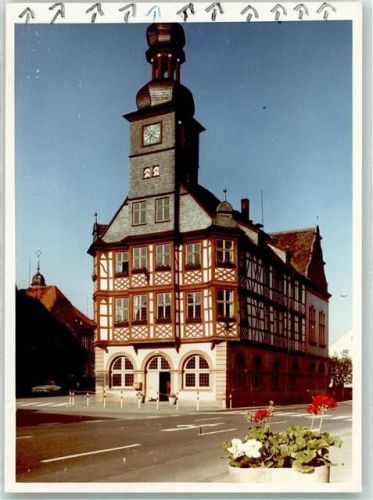 Lorsch Rathaus Ort handschriftlich Foto Original aus Archiv eines Ansichtkartenverlags