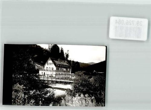 Schönmünzach Foto Original aus Archiv eines Ansichtskartenverlags Hotel Lamm Ort handschriftlich