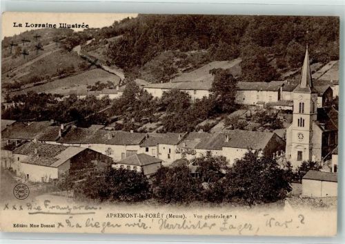 Apremont-la-Foret 1914 Kirche Feldpost WK I
