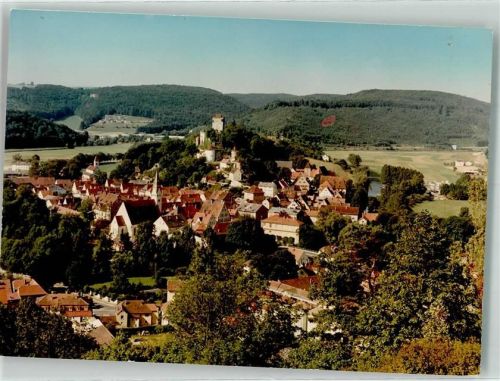 Pappenheim Burg Kirche Ort handschriftlich Foto Original aus Archiv eines Ansichtskartenverlags