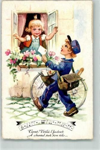 1956 Noten Kinder Fahrrad Verlag M.D. Paris Serie 2015