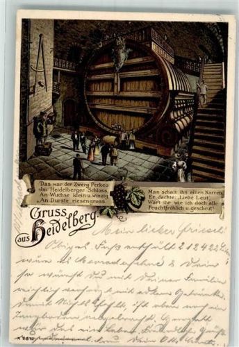 Heidelberg 1900 Weinfass