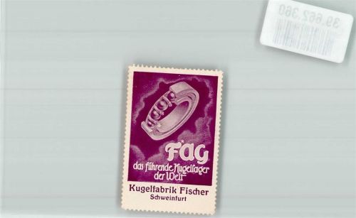 Schweinfurt FaG Kugellager Fischer