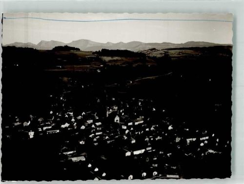 Weiler-Simmerberg Fliegeraufnahme Ort handschriftlich Foto Original aus Archiv eines Ansichtskartenverlags