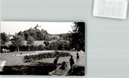 Grönenbach Minigolf Ort handschriftlich Foto Original aus Archiv eines Ansichtskartenverlags