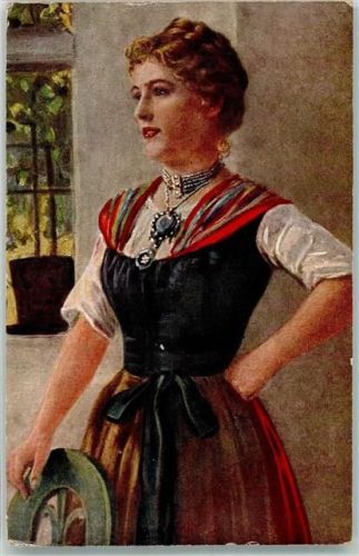 1918 sign. Eichstaedt R. Lieserl Tracht Nr. 618