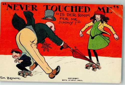 sign. Browne Tom Never touched me Davidson Bros Serie 2623-I