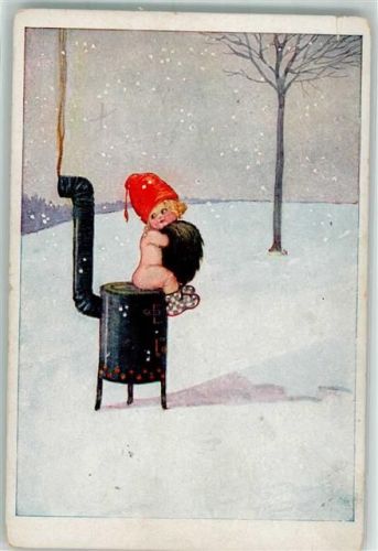 Winter Kind Ofen