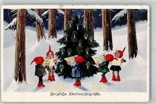 1923 Verlag SW + SB 9184 Im Wald singen Notenblatt Tannenbaum Weihnachten