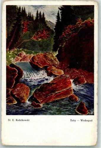 sign. Radzikowski : Tatry Wodospad Verlag Polonia Krakow 198
