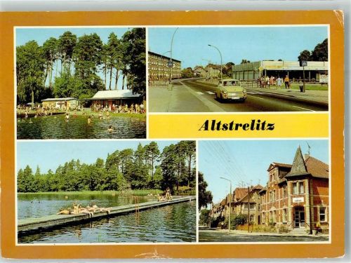 Strelitz-Alt Gasthaus am Domjüchsee W.-Stolte Straße Bahnhofstraße Auto