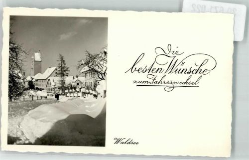 Bad Waldsee Die besten Wünsche zum Jahreswechsel Winter Schnee Wurzacher Tor