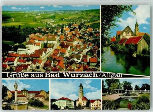 Bad Wurzach 1968 Fliegeraufnahme
