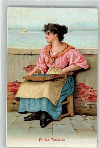 Venezia Junge hübsche Einwohnerin aus Venedig Verlag Ferd. Gobbato