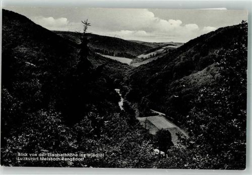Melsbach 1955 Blick von der Elisabethhöhe