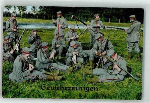 1915 Gewehrreinigung Feld-Postexped. d. 4. Bayer. Inf. Div. Bayer. Res. Inf. Rgt. 5. 4. Komp. Feldpost 4. bayer. Inf. Div.