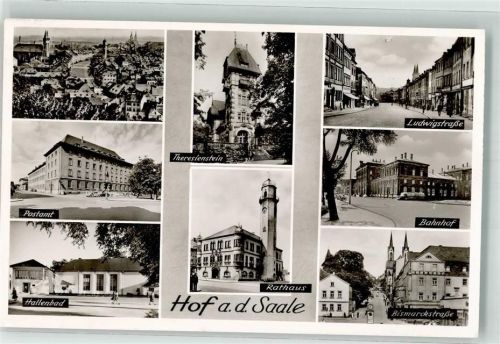 Hof Postamt Hallenbad Rathaus Theresienstein Bahnhof Bismarckstraße