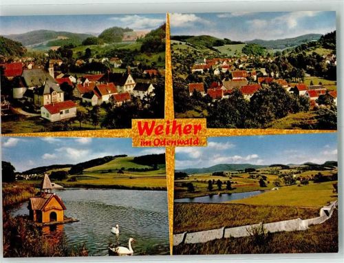 Weiher Luftkurort Kirche Schwan
