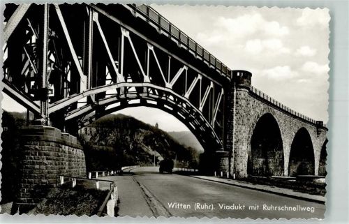 Witten Viadukt m. Ruhrschnellweg Bergerdenkmal LKW
