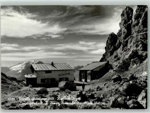 Langkofelhütte Rif Loni Demetz Porcella Sasolungo Hüttenstempel