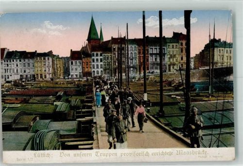 Liege 1917 Provisorische Maasbrücke Uniform