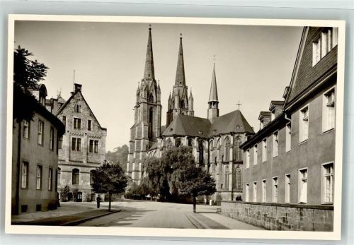 Marburg Elisabethkirche mit Ohren- u. Kinderklinik