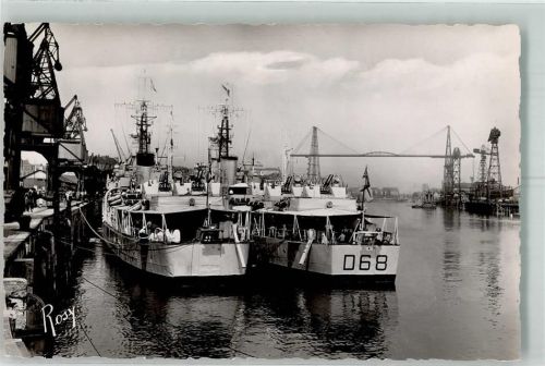 44000 Nantes Foto AK Hafen