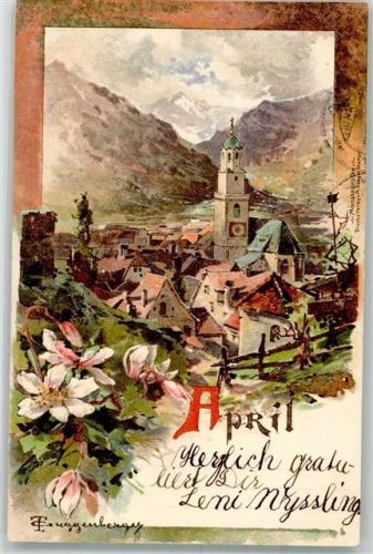 1905 April Monatsgrüße Verlag M. Seeger