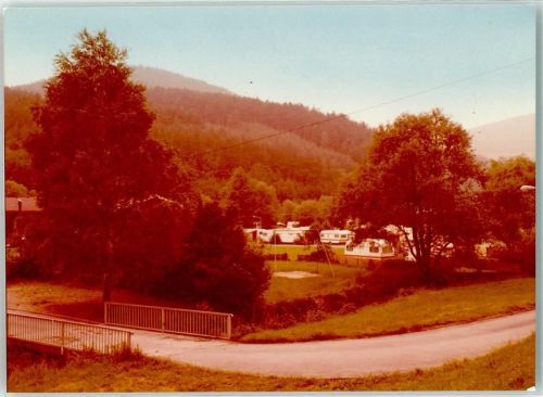 Kirchzell Campingplatz Foto Original aus Archiv eines Ansichtskartenverlags Ort handschriftlich