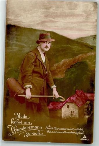 Verlag Photochemie Serie 4748/3 Müde kehrt ein Wandersmann zurück