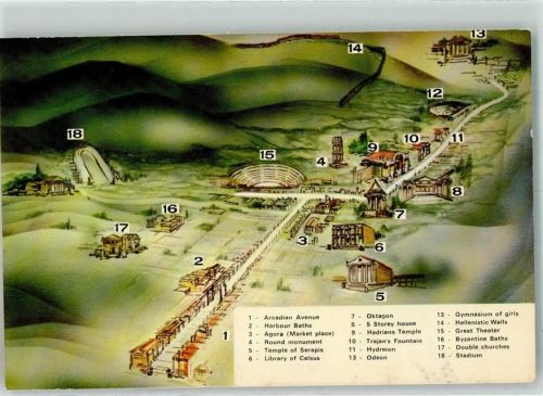 Selcuk Vogelschau Stadtplan Ephosos